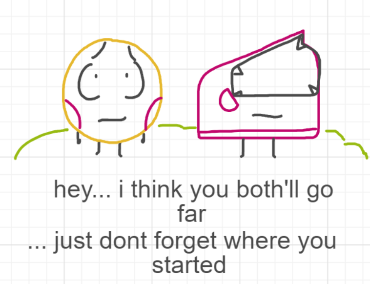 A panel from Ready Oar Knot, episode three of the Board Boards object show by Furretwalk/WalkingFurret.